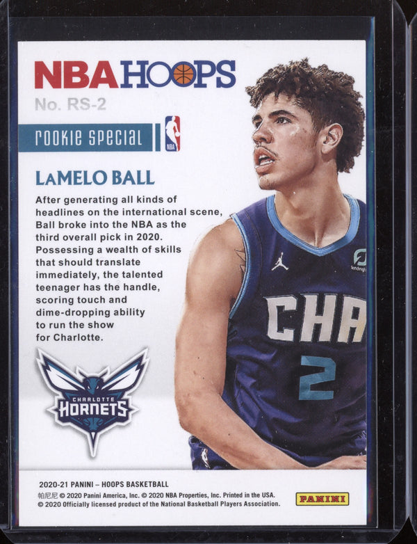 LaMelo Ball 2020-21 Panini Hoops Rookie Special RC