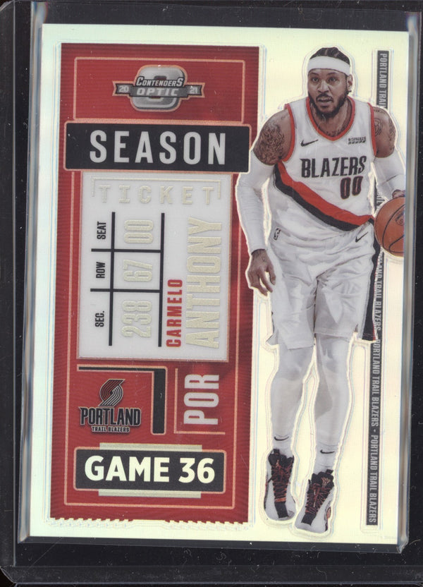 Carmelo Anthony 2020/21 Panini Contenders Optic