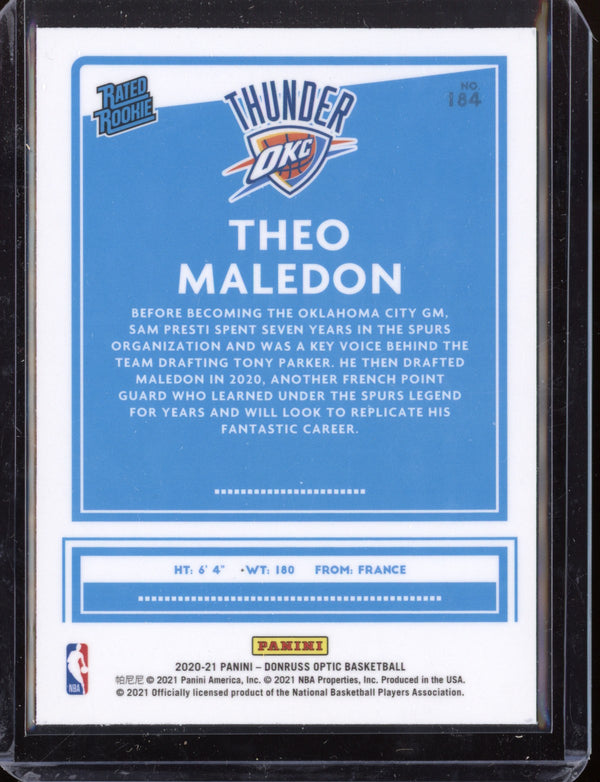 Theo Maledon 2020-21 Panini Optic RC