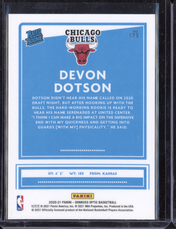 Devon Dotson 2020-21 Panini Optic RC