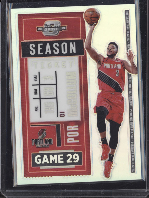 CJ McCollum 2020/21 Panini Contenders Optic