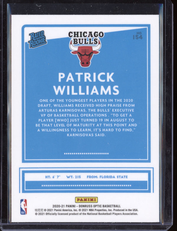 Patrick Williams 2020-21 Panini Optic RC