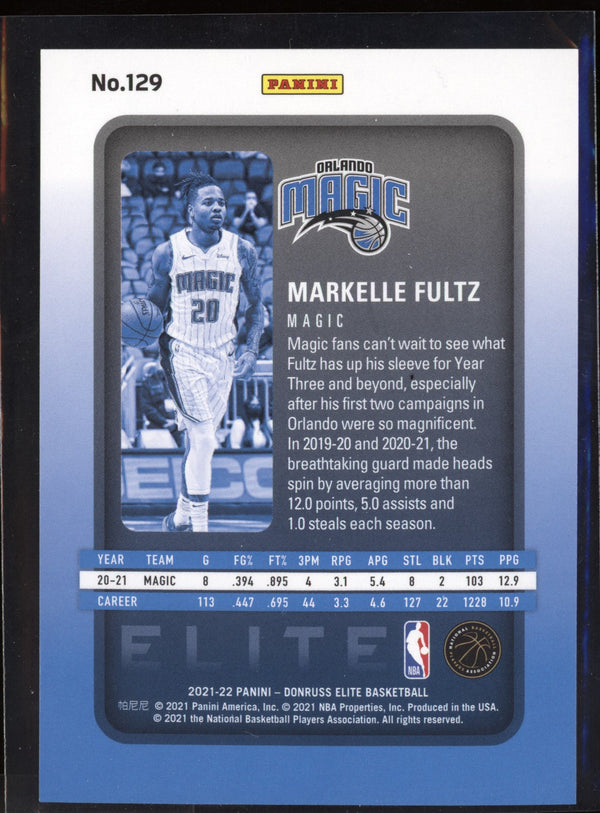 Markelle Fultz 2021-22 Panini Donruss Elite Orange