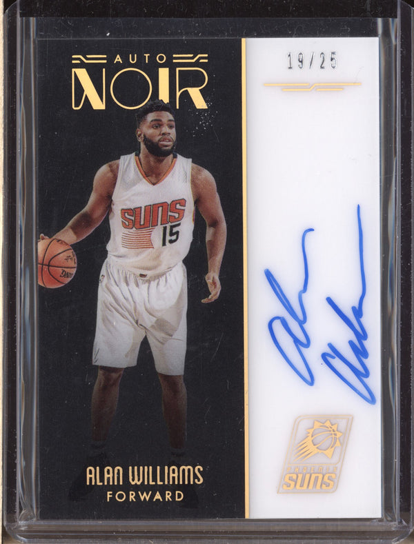 Alan Williams 2016/17 Panini Noir 39 Auto Noir Color Gold 19/25