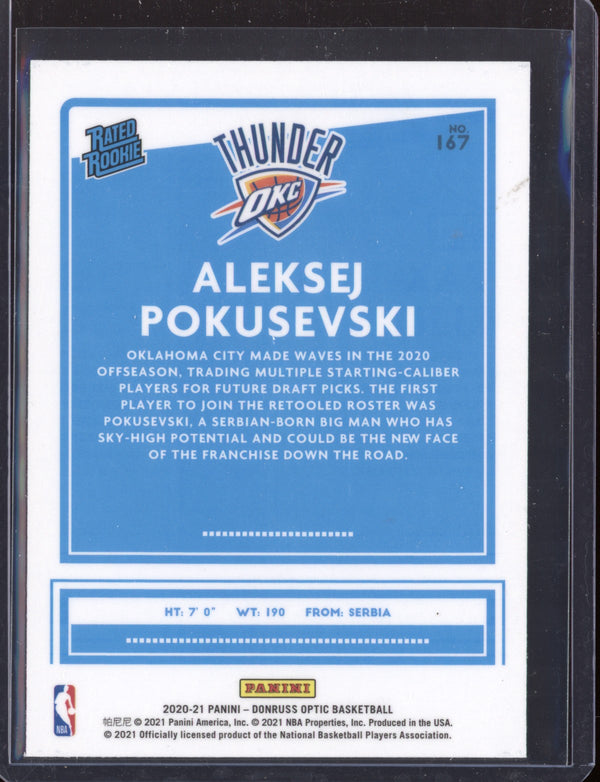 Aleksej Poksevski 2020-21 Panini Optic RC