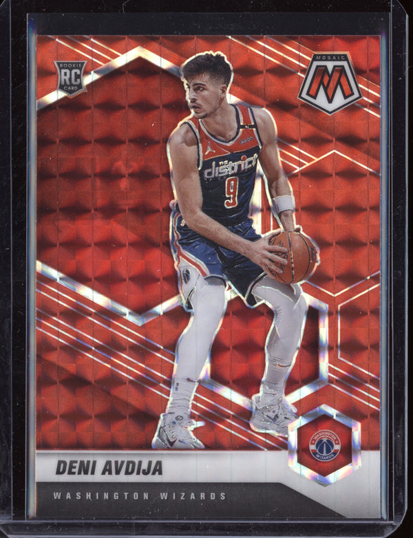 Deni Avdija 2020-21 Panini Mosaic Red Mosaic RC