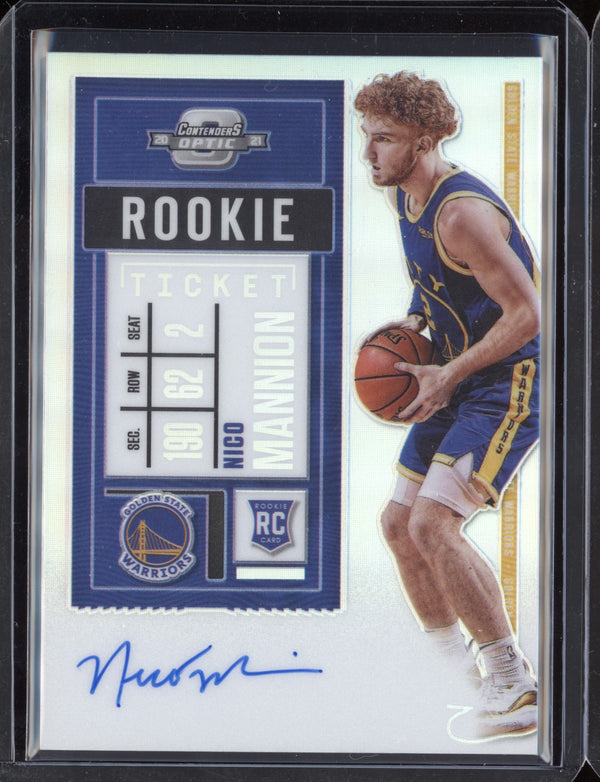 Nico Mannion 2020-21 Panini Contenders Optic Rookie Ticket Auto