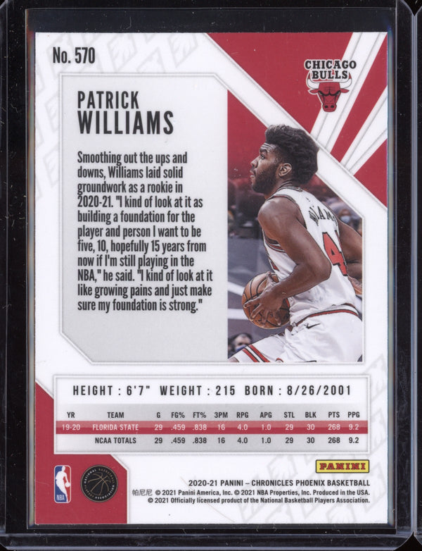 Patrick Williams 2020-21 Panini Chronicles Pheonix RC