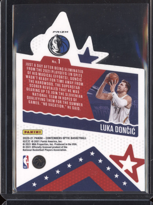 Luka Doncic  2020/21 Panini Contenders Optic Super Stars