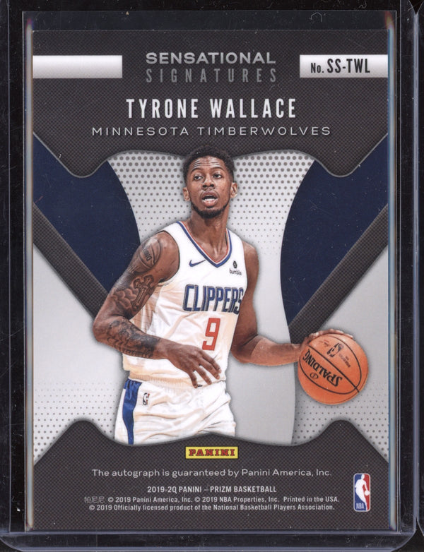 Tyrone Wallace 2019-20 Panini Prizm Sensational Signatures