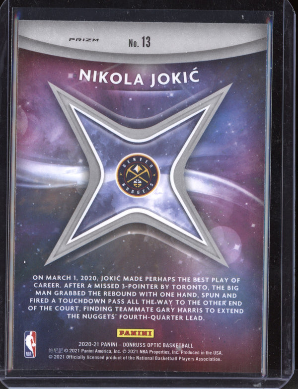 Nikola Jokić 2020-21 Panini Optic Star Gazing Holo