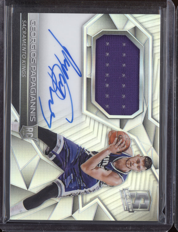 Georgios Papagiannis 2016-17 Panini Spectra Rookie Patch Auto RC