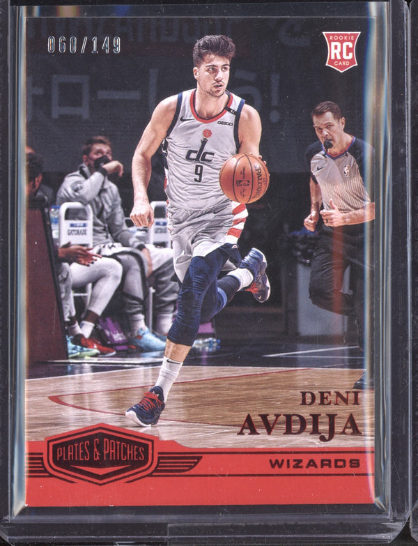 Deni Avdija 2020/21 Panini Chronicles Plates and Patches Red RC 60/149