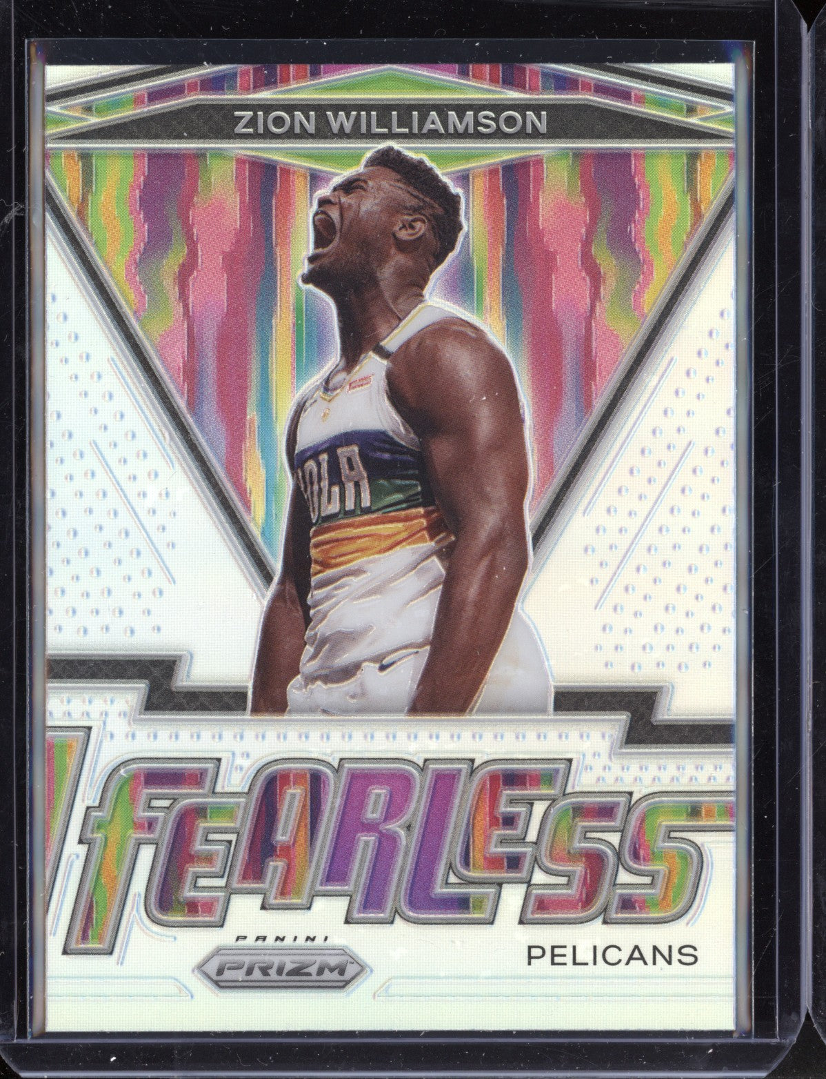 Zion Williamson 2020-21 Panini Prizm Fearless Silver