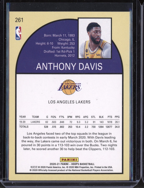 Anthony Davis 2020-21 Panini Hoops Tribute