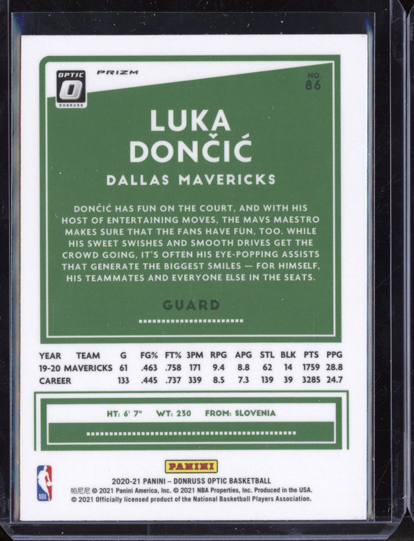 Luka Dončić 2020-21 Panini Optic Holo