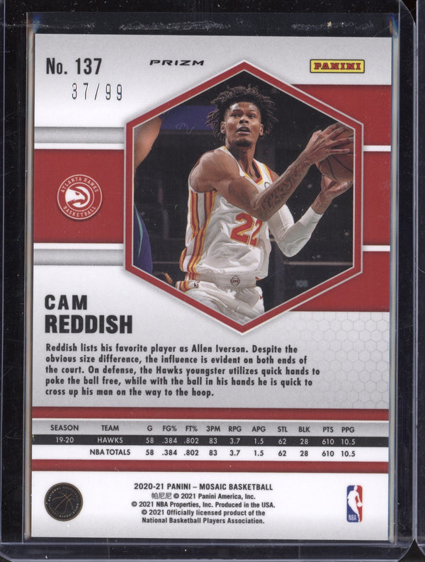 Cam Reddish 2020/21 Panini Mosaic Blue 37/99