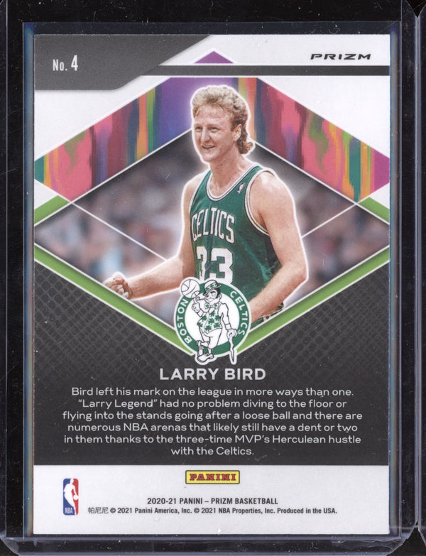 Larry Bird 2020-21 Panini Prizm Fearless Silver