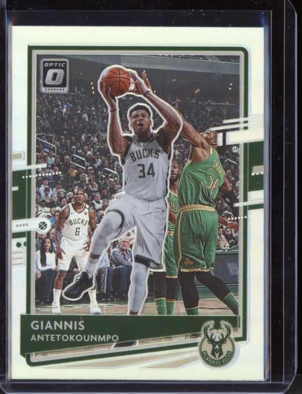 Giannis Antetokounmpo 2020-21 Panini Optic Holo