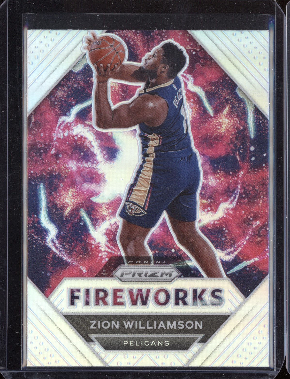 Zion Williamson 2020-21 Panini Prizm Fireworks Silver