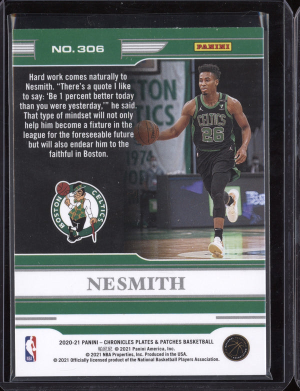 Aaron Nesmith 2020/21 Panini Chronicles Plates and Patches Red RC 83/149