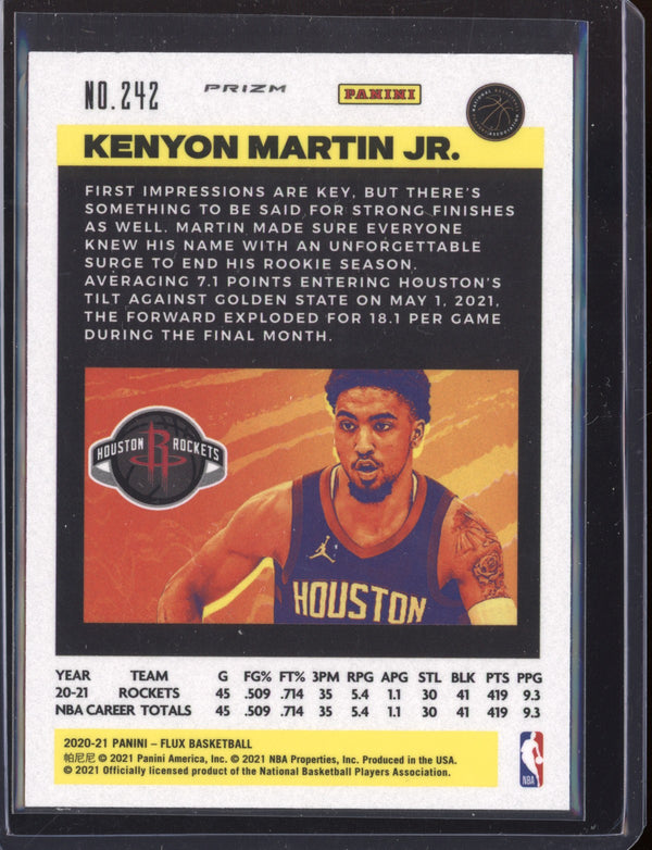 Kenyon Martin Jr. 2020-21 Panini Flux Red Prizm RC