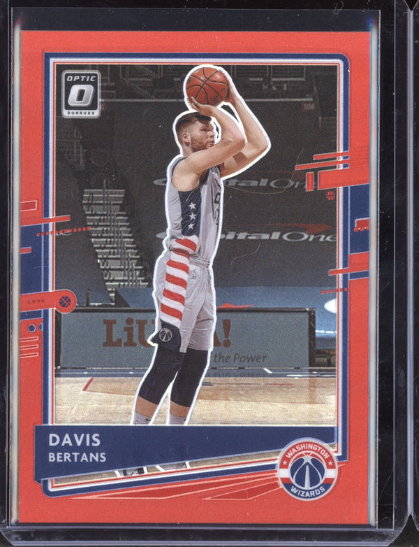 Davis Bertans 2020-21 Panini Donruss Optic Red Holo 75/99