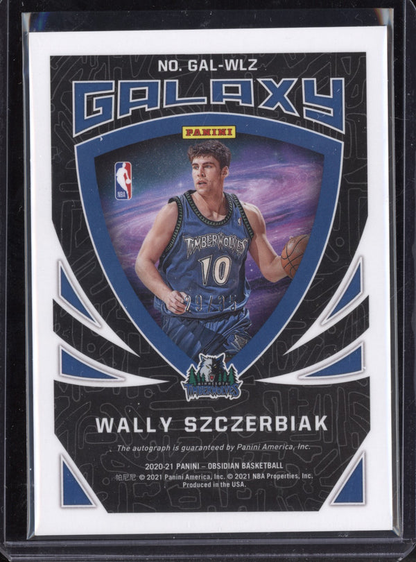 Wally Szczerbiak 2020/21 Panini Obsidian Galaxy