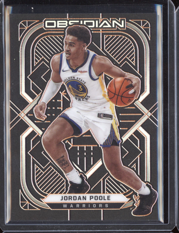 Jordan Poole 2020-21 Panini Obsidian Orange Etch 31/50