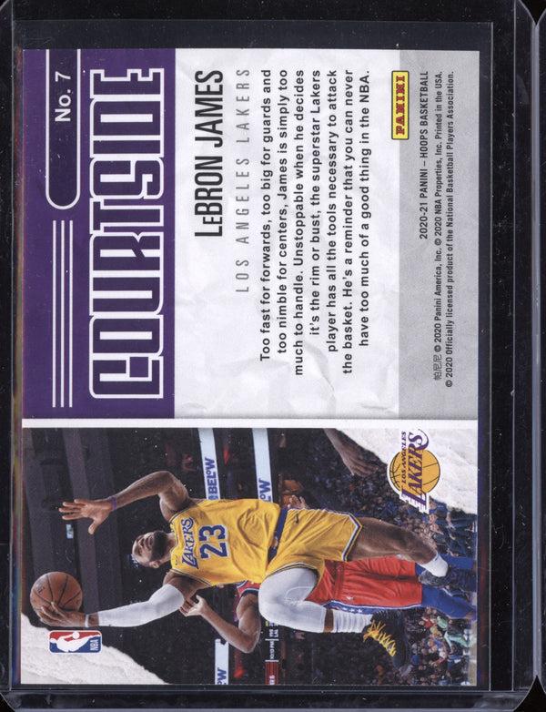 LeBron James 2020-21 Panini Hoops Courtside