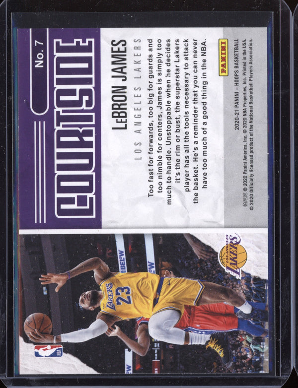 LeBron James 2020-21 Panini Hoops Courtside