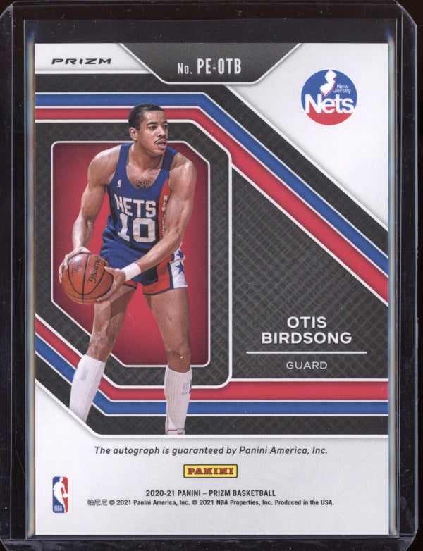 Otis Birdsong 2020-21 Panini Prizm Penmanship Silver Auto