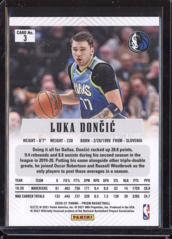 Luka Doncic  2020/21 Panini Prizm Tribute