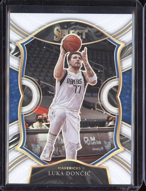 Luka Doncic 2020-21 Panini Select Concourse White 070/149