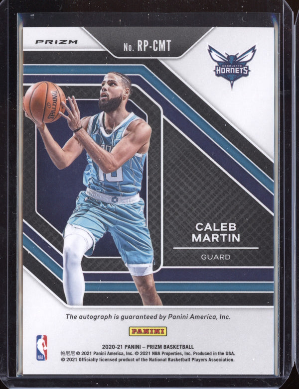 Caleb Martin 2020-21 Panini Prizm Penmanship Blue Wave Auto RC