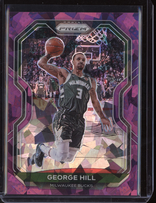 George Hill 2020-21 Panini Prizm Purple Cracked Ice 141/175