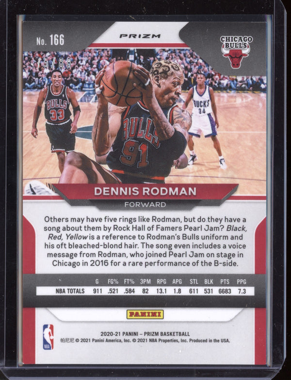 Dennis Rodman 2020-21 Panini Prizm Red Choice 75/88