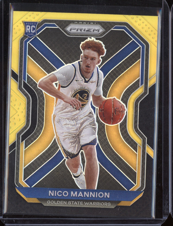 Nico Mannion 2020-21 Panini Prizm Black Gold RC 4/5