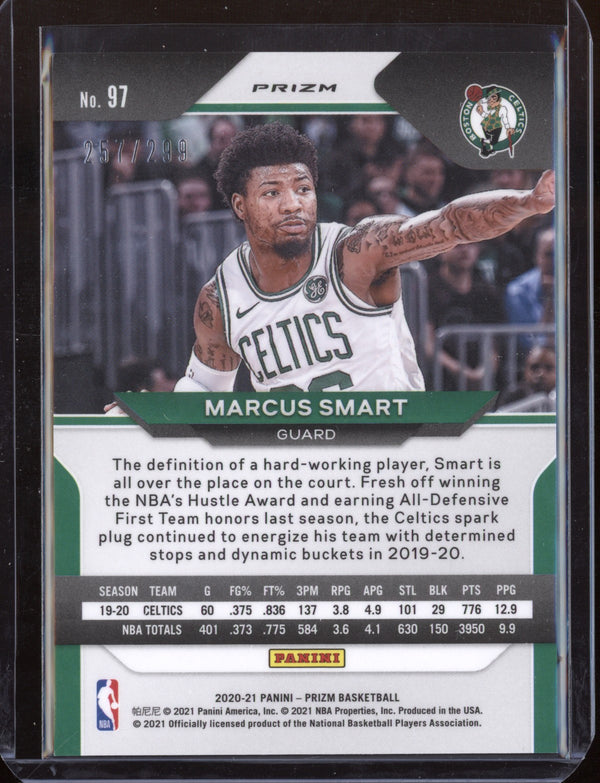 Marcus Smart 2020-21 Panini Prizm Red 257/299