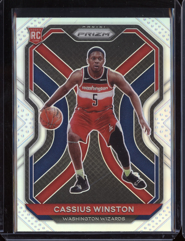 Cassius Winston 2020-21 Panini Prizm Silver RC