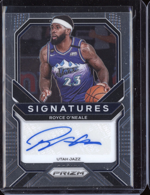 Royce O'Neale 2020-21 Panini Prizm Signatures Auto