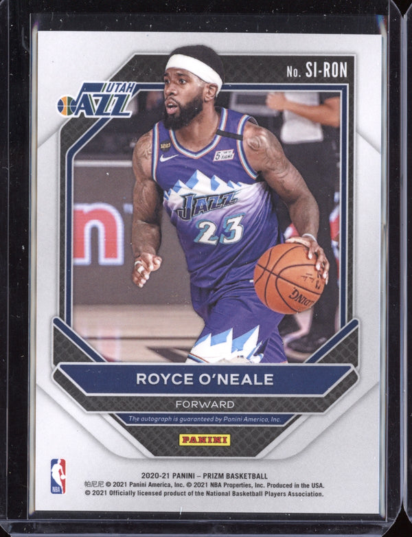 Royce O'Neale 2020-21 Panini Prizm Signatures Auto