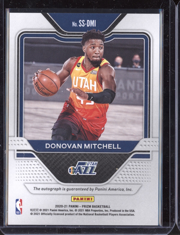 Donovan Mitchell 2020-21 Panini Prizm Sensational Signatures Auto