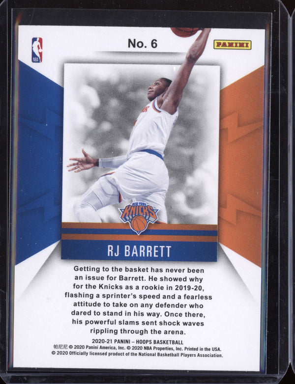 RJ Barrett 2020-21 Panini Hoops Spark Plugs