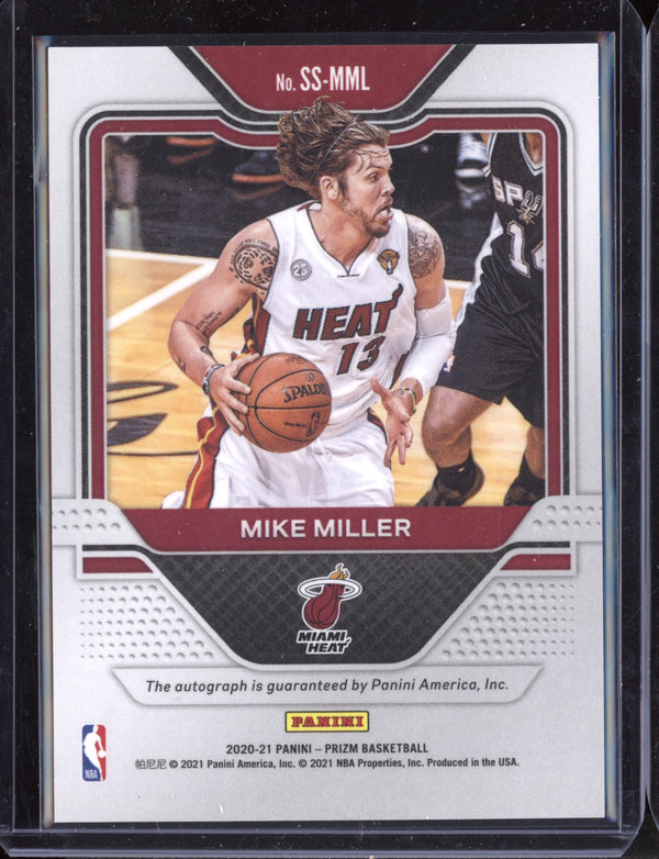 Mike Miller 2020-21 Panini Prizm Sensational Signatures Auto