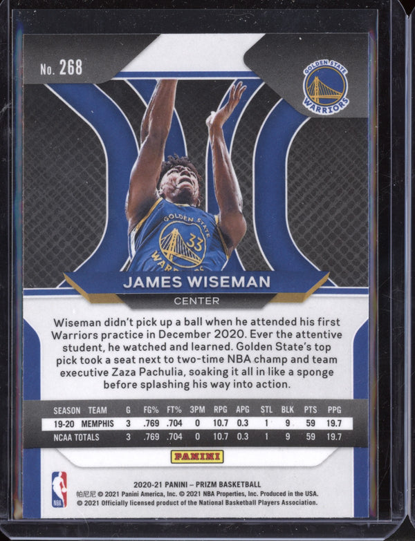 James Wiseman 2020-21 Panini Prizm RC