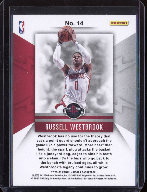 Russell Westbrook 2020-21 Panini Hoops Spark Plugs