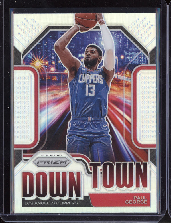 Paul George 2020-21 Panini Prizm Downtown Silver