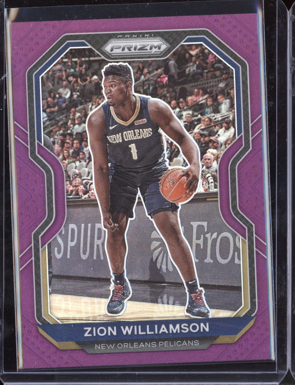 Zion Williamson 2020-21 Panini Prizm Purple 36/99