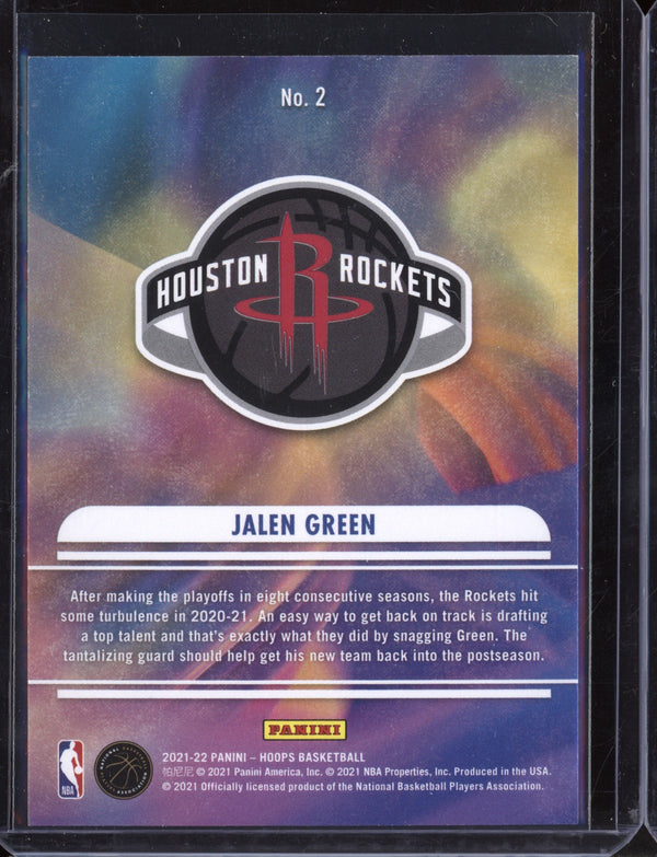 Jalen Green 2021-22 Panini Hoops We Got Next RC